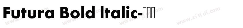 Futura Bold ltalic字体转换